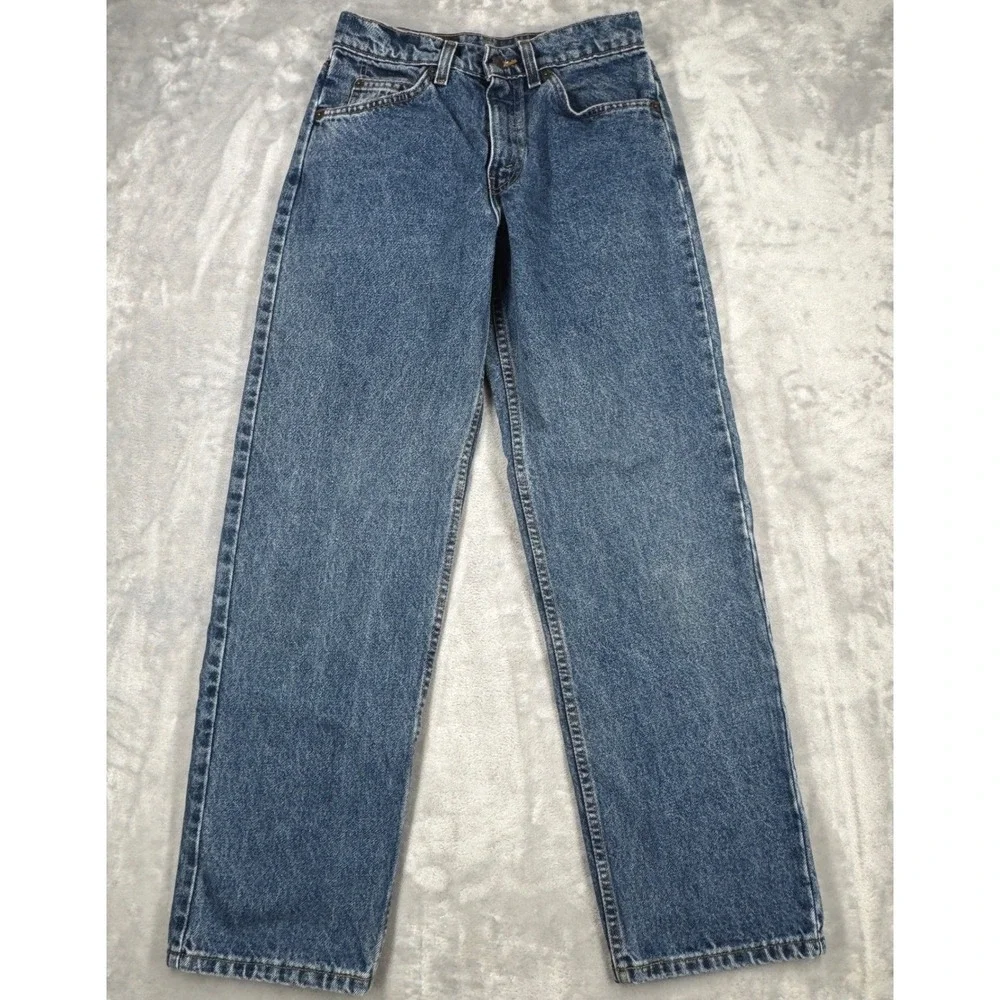 VTG LEVI'S 562 Loose Fit Student Men 28x30 (27x30.5) Blank Orange Tab USA 1997